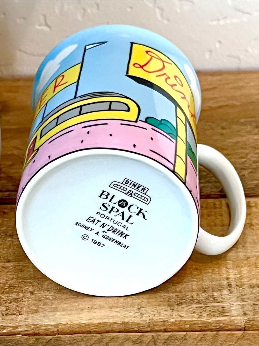 Vintage 1987 Block Spal Eat N Drink Diner Mug Rodney Greenblat - Picture 4 of 5